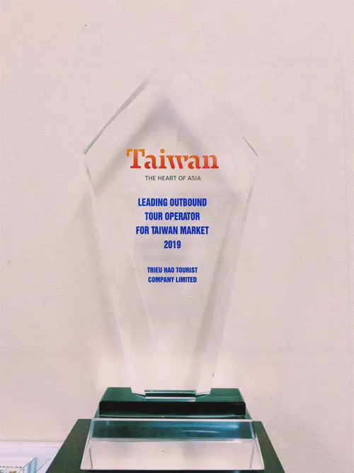 DU LỊCH TRIỀU HẢO ĐẠT TOP 5 CÔNG TY DU LỊCH CÓ THÀNH TÍCH TỐT VỀ OUTBOUND ĐƯỢC BÌNH CHỌN BỞI CỤC DU LỊCH ĐÀI LOAN