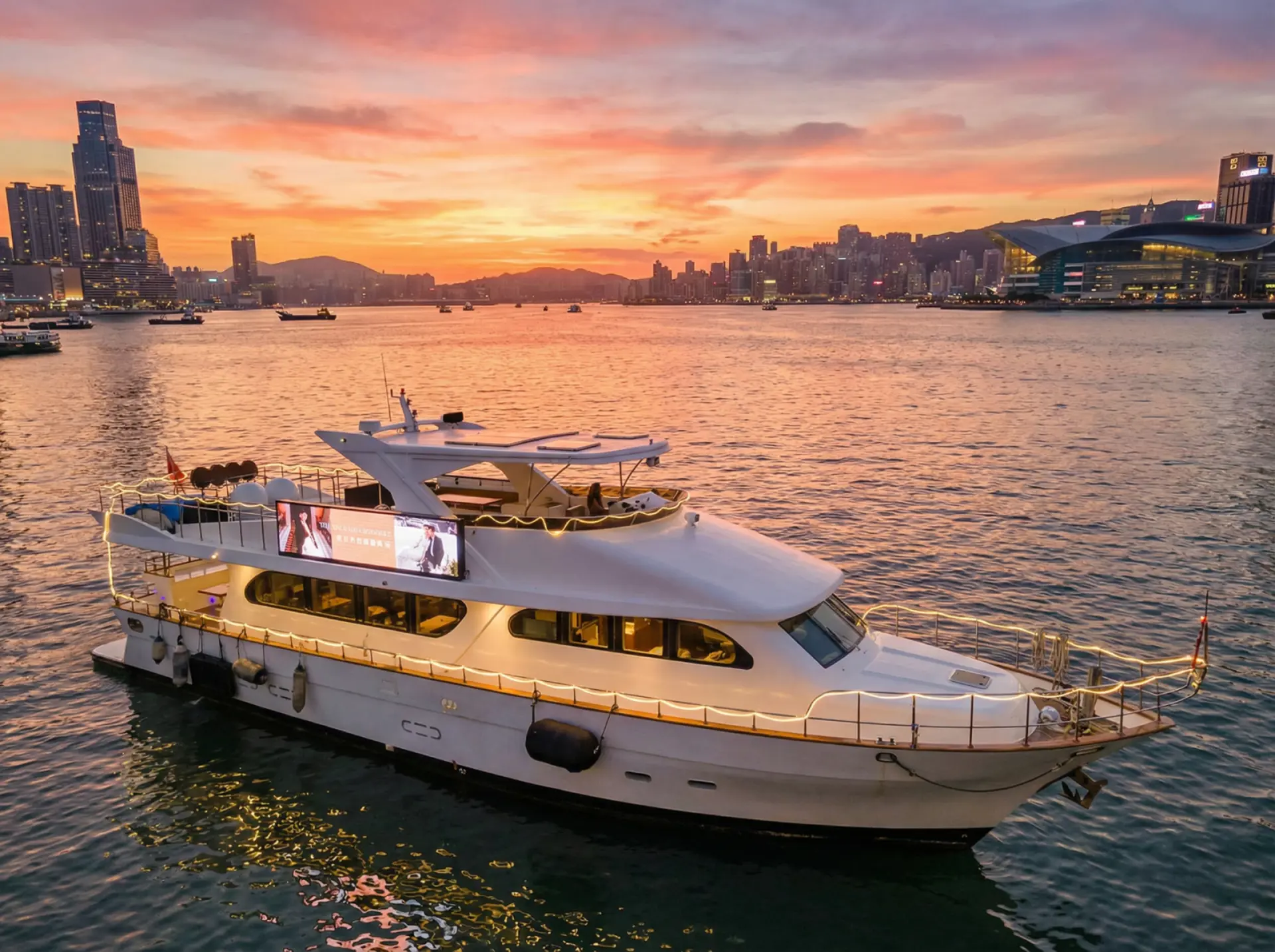 Ăn tối trên du thuyền Victoria Harbour và trải nghiệm ngắm Hong Kong từ mặt nước