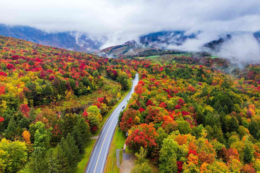 Vermont mùa thu – Stowe & Woodstock: 2 viên ngọc đỏ rực rỡ giữa  New England