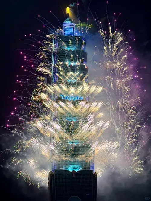 Đài Bắc đón Năm mới - Pháo hoa 101 Tower & Ximending sôi động